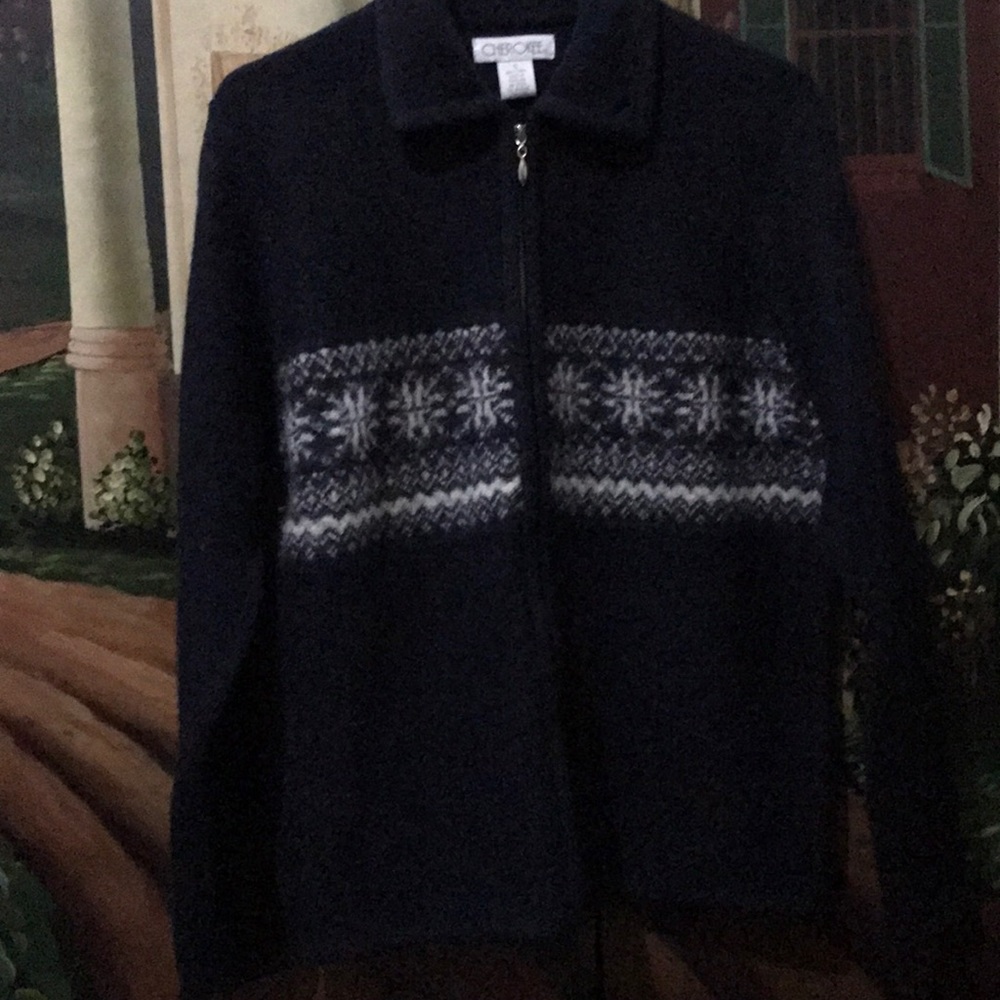 Cherokee Wool Zip up Sweater